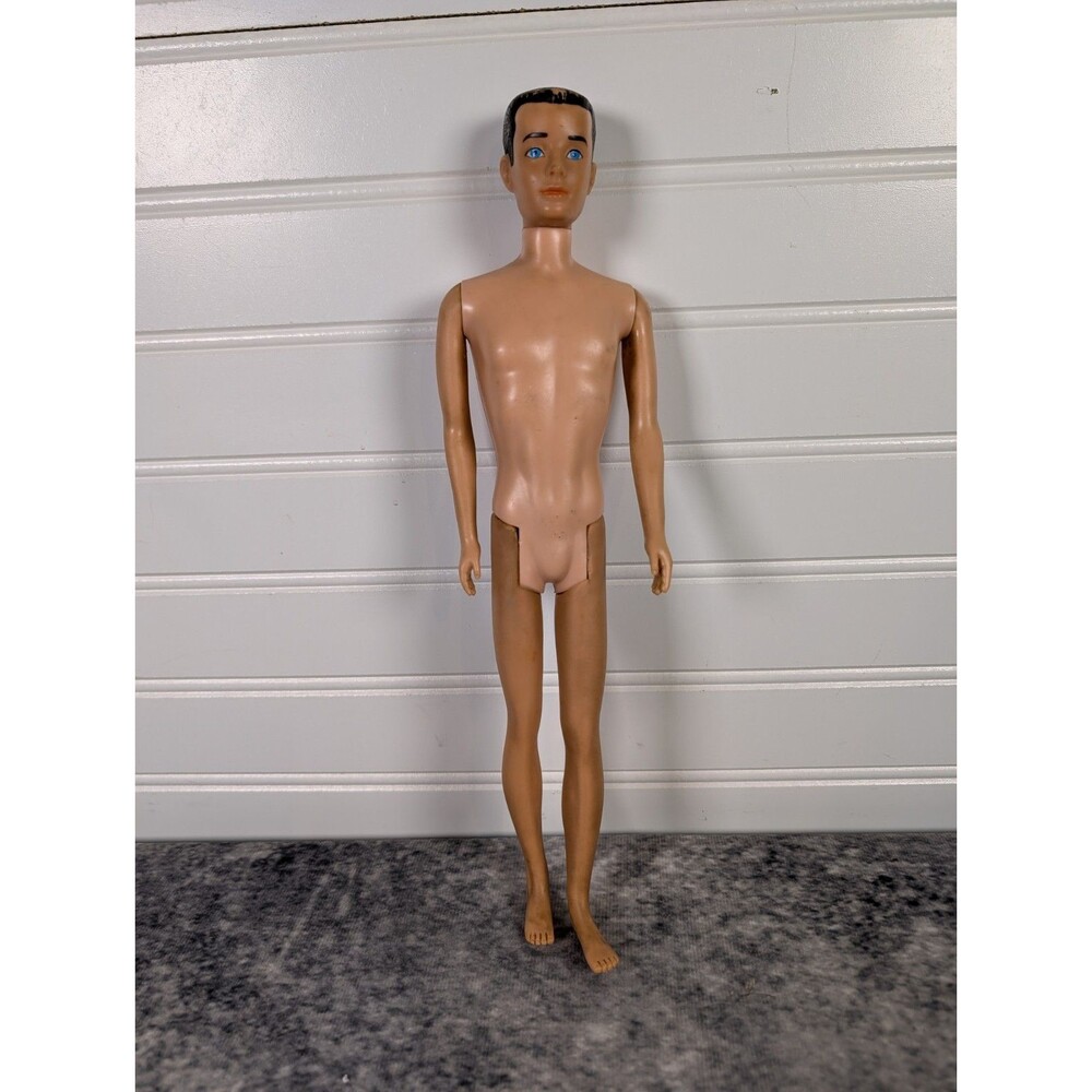Vintage 1960 Ken Doll Barbie  Molded Brown Hair Mattel